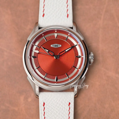 Tennet Somerset Vermilion Hand Wound - Horology Story Youtube Store