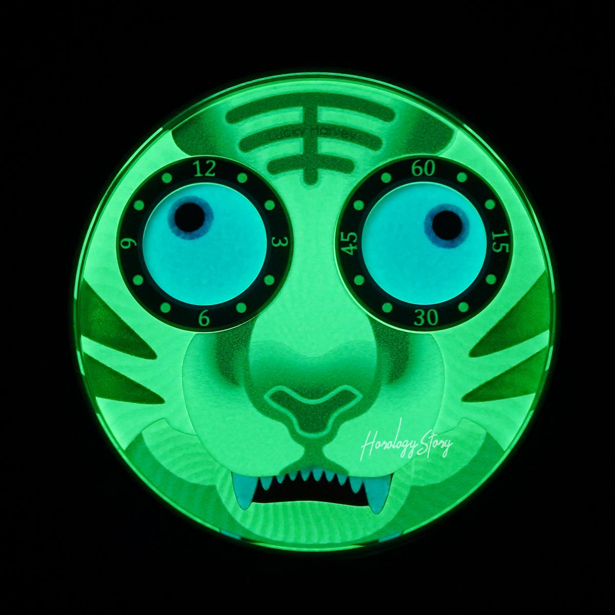 LUCKY HARVEY Tiger Rolling Eyes Automatic - Horology Story Youtube Store