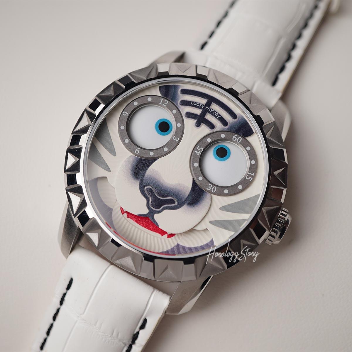 LUCKY HARVEY Tiger Rolling Eyes Automatic - Horology Story Youtube Store