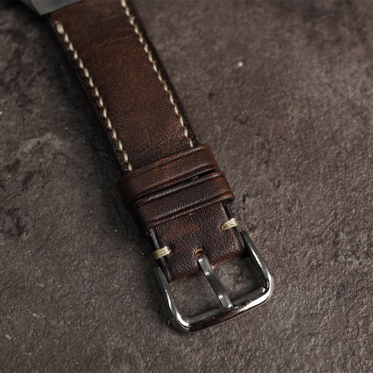 Timex Q TW2V42700 Panda Chronograph Black Dial Black Leather Strap