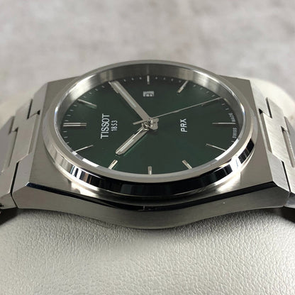 Tissot PRX 40mm T137.410.11.091.00 Quartz Green Dial on Bracelet