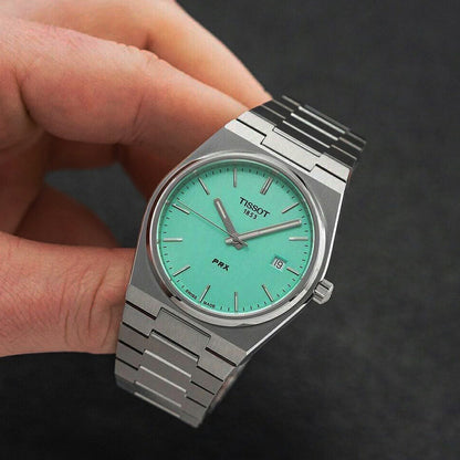 Tissot PRX 40mm T137.410.11.091.01 Quartz Mint Dial on Bracelet
