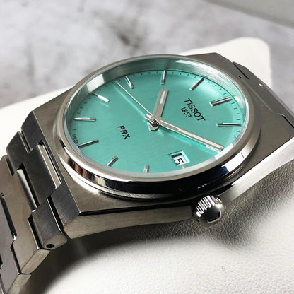 Tissot PRX 40mm T137.410.11.091.01 Quartz Mint Dial on Bracelet