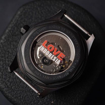 Undone  Basecamp LOVE INDONESIA Blackout Edition 40mm Black Dial - Horology Story Youtube Store