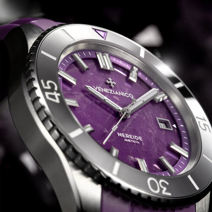 Venezianico Nereide 42mm Ametista 4521545 Purple Dial - Horology Story Youtube Store