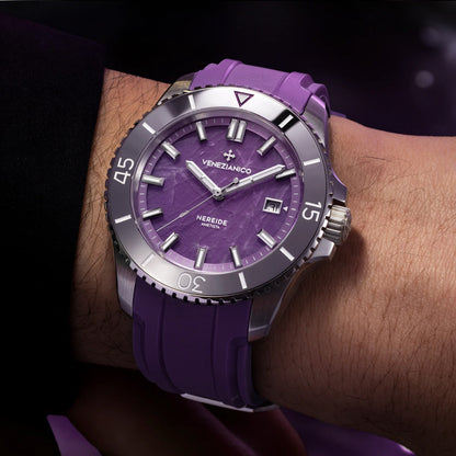 Venezianico Nereide 42mm Ametista 4521545 Purple Dial - Horology Story Youtube Store