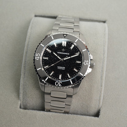 Venezianico Nereide 39mm Avventurina Nera - 3121550C