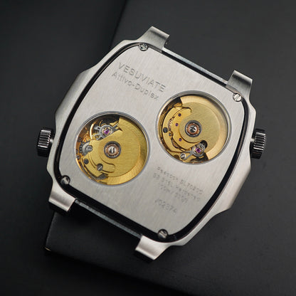 Vesuviate Attivo-Duplex 39mm Pastel Blue Dual Dial - Horology Story Youtube Store