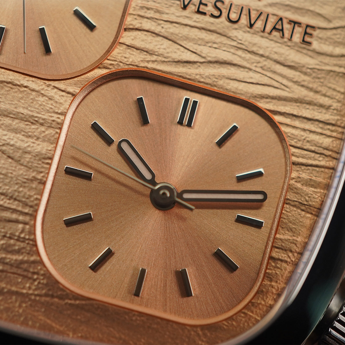 Vesuviate Attivo-Duplex 39mm Rose Gold Dual Dial - Horology Story Youtube Store