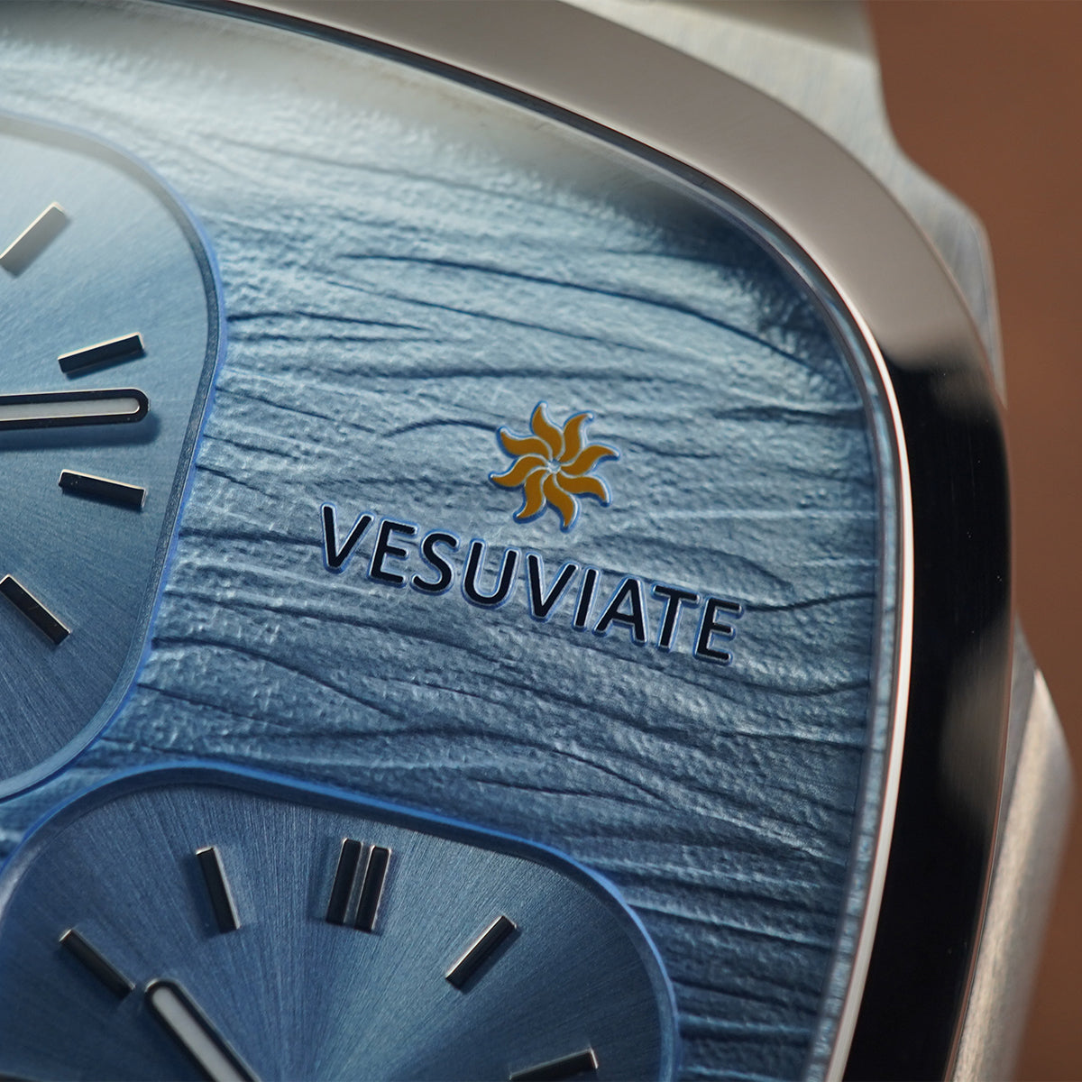 Vesuviate Attivo-Duplex 39mm Cyan Blue Dual Dial - Horology Story Youtube Store