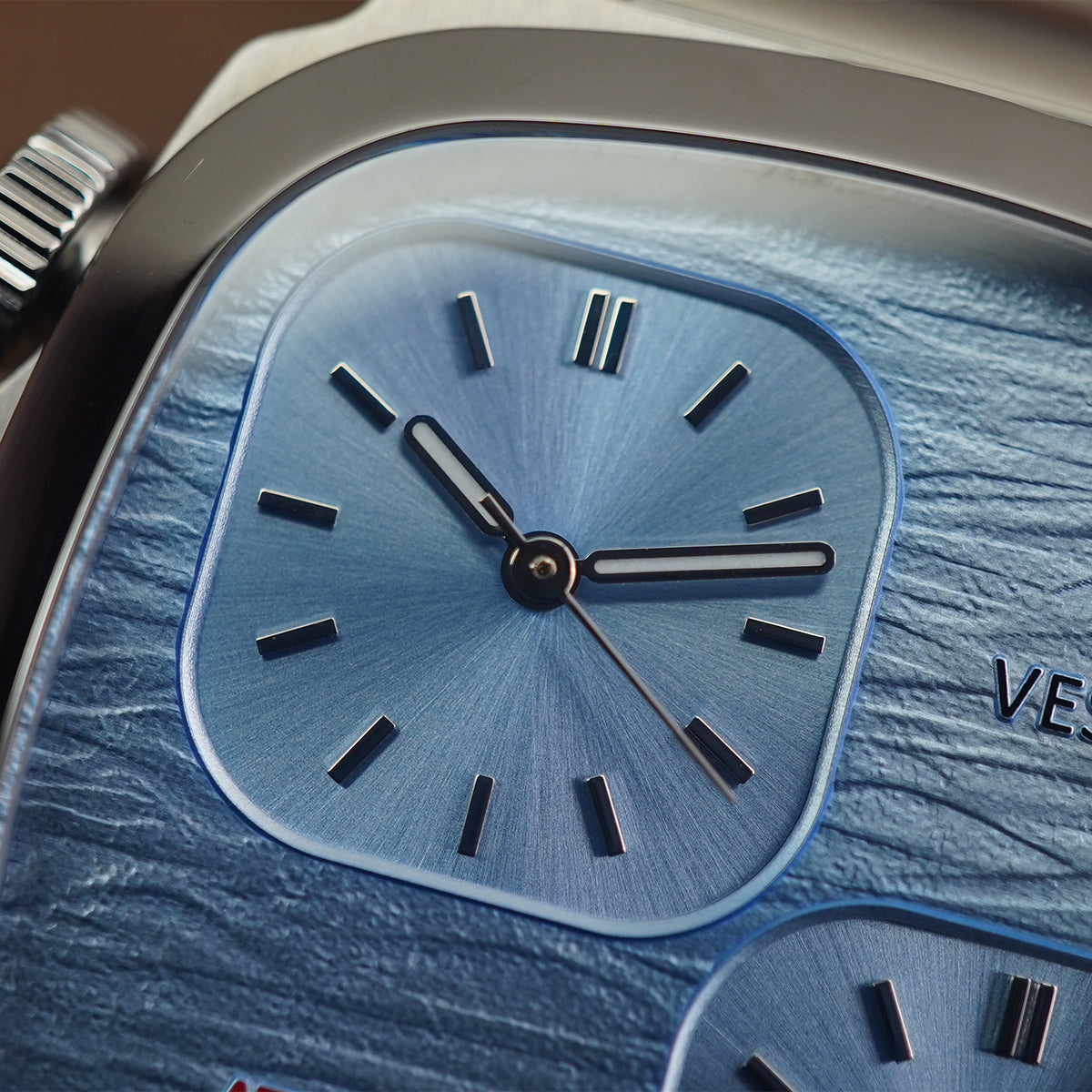 Vesuviate Attivo-Duplex 39mm Cyan Blue Dual Dial - Horology Story Youtube Store