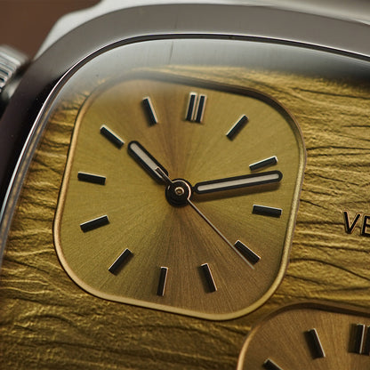 Vesuviate Attivo-Duplex 39mm Yellow Gold Dual Dial - Horology Story Youtube Store