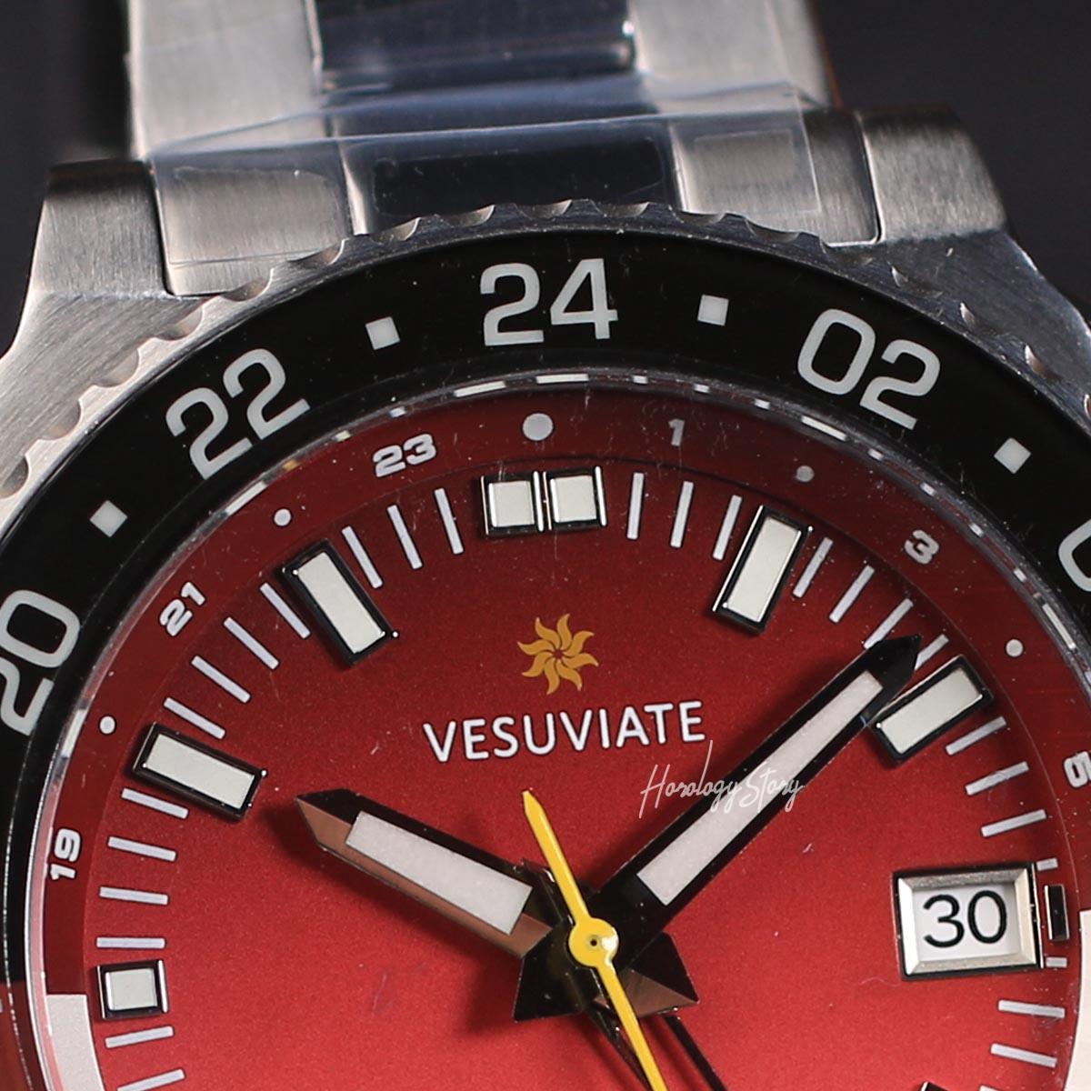 Vesuviate Volare 41mm GMT Red Dial - Horology Story Youtube Store