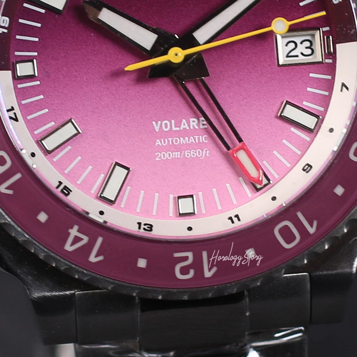 Vesuviate Volare 41mm GMT Purple Dial - Horology Story Youtube Store