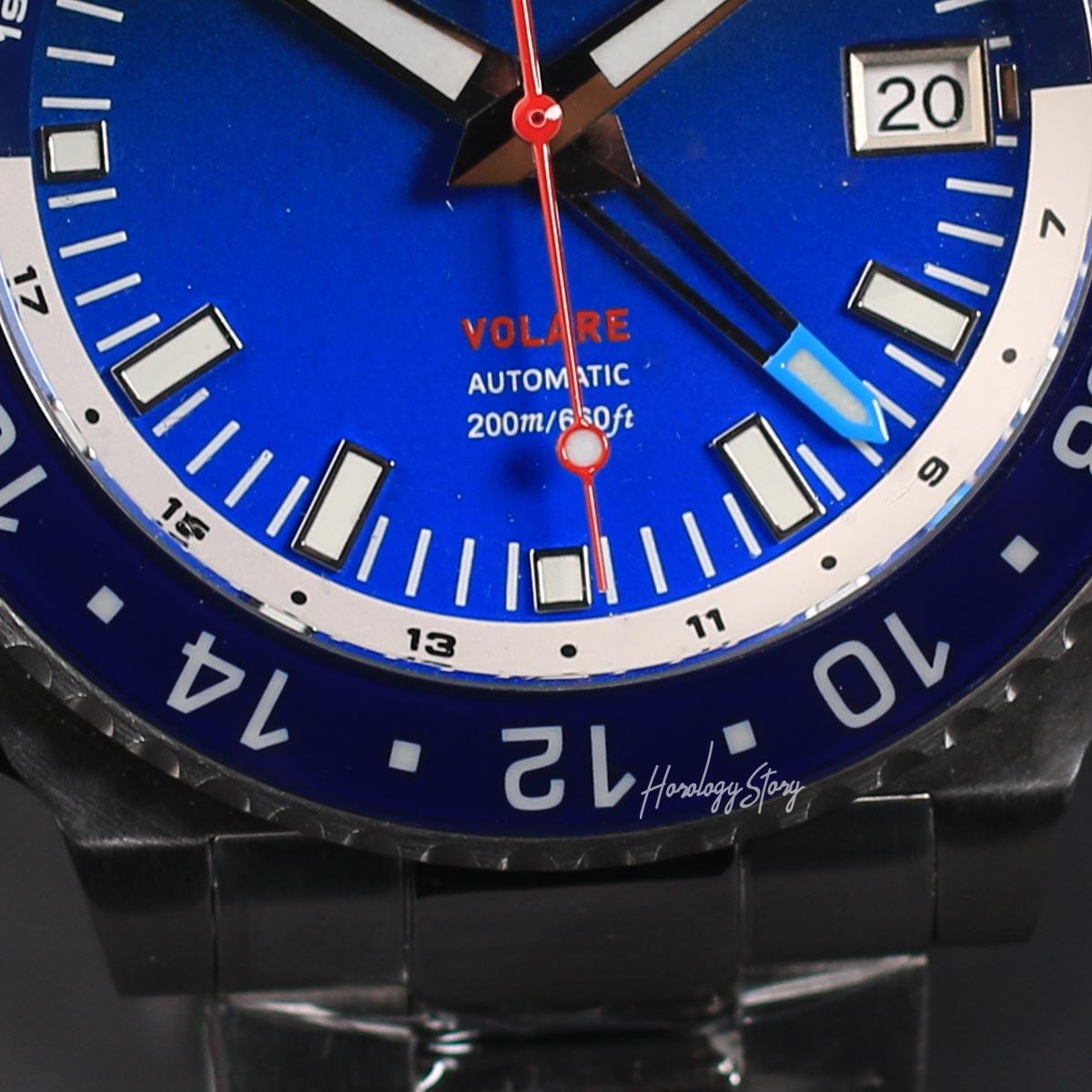 Vesuviate Volare 41mm GMT Blue Dial - Horology Story Youtube Store