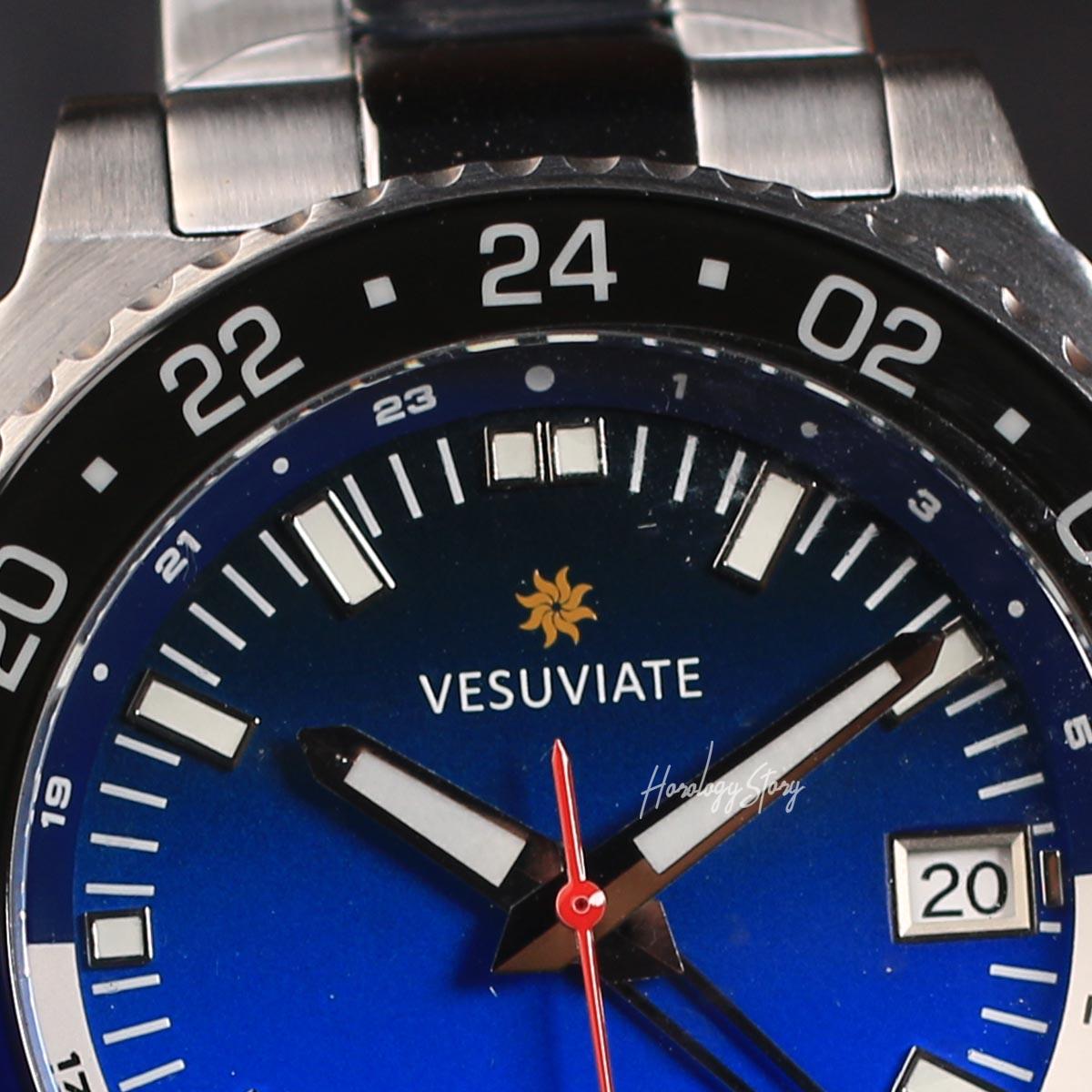 Vesuviate Volare 41mm GMT Blue Dial - Horology Story Youtube Store