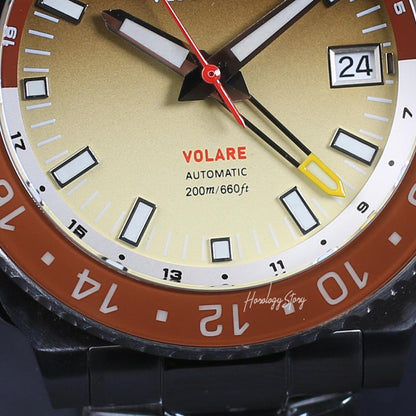 Vesuviate Volare 41mm GMT Brown Dial - Horology Story Youtube Store