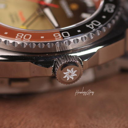 Vesuviate Volare 41mm GMT Brown Dial - Horology Story Youtube Store