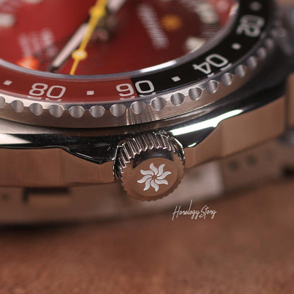 Vesuviate Volare 41mm GMT Red Dial - Horology Story Youtube Store