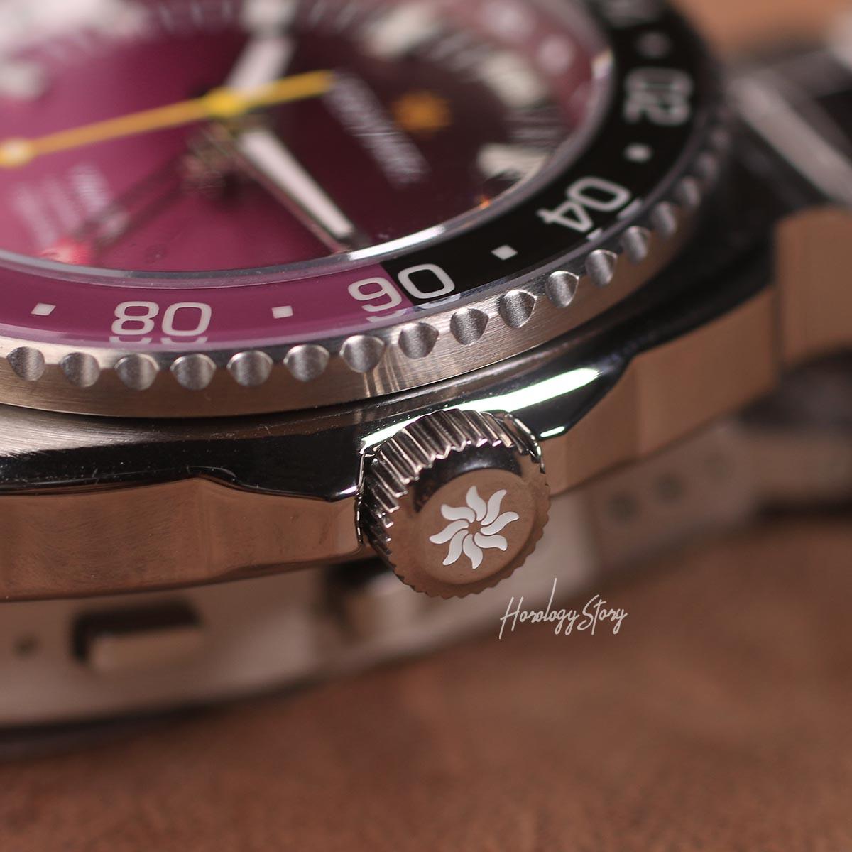 Vesuviate Volare 41mm GMT Purple Dial - Horology Story Youtube Store