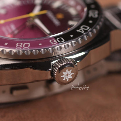 Vesuviate Volare 41mm GMT Purple Dial - Horology Story Youtube Store