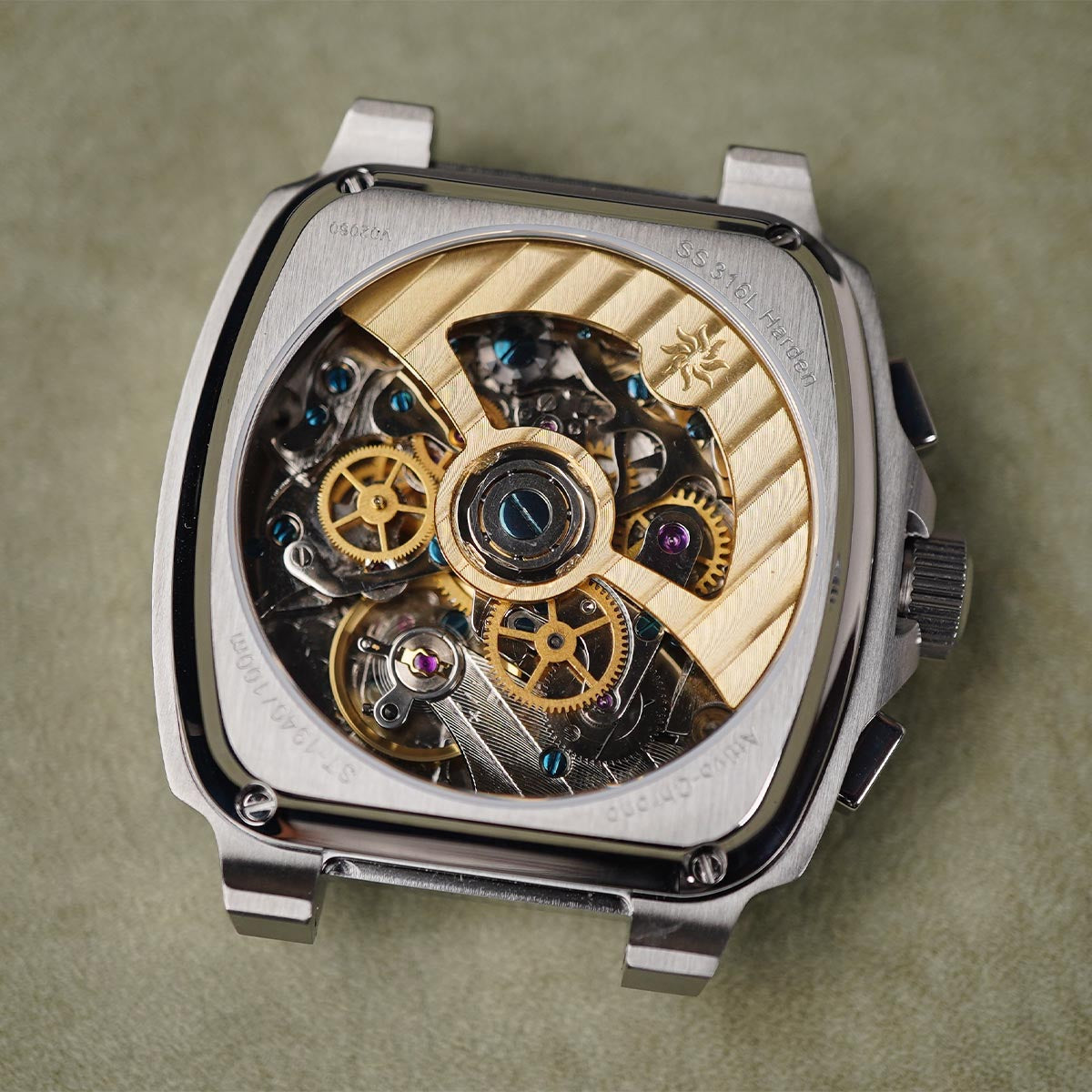 Vesuviate Attivo Chrono 39mm Pale Yellow Dial Automatic - Horology Story Youtube Store