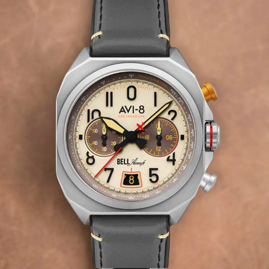 AVI-8 BELL X-1 Machbuster Chronograph Camel Brown