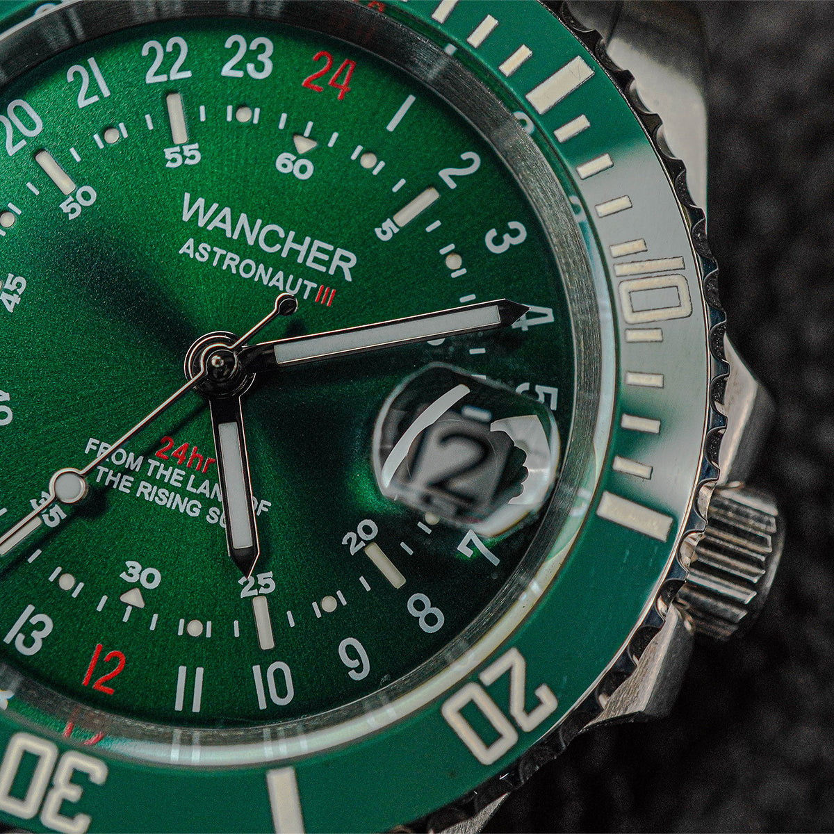Wancher Astronaut III 24 Hour Green Dial