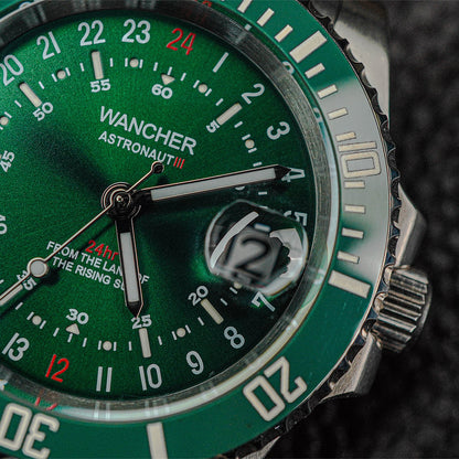 Wancher Astronaut III 24 Hour Green Dial