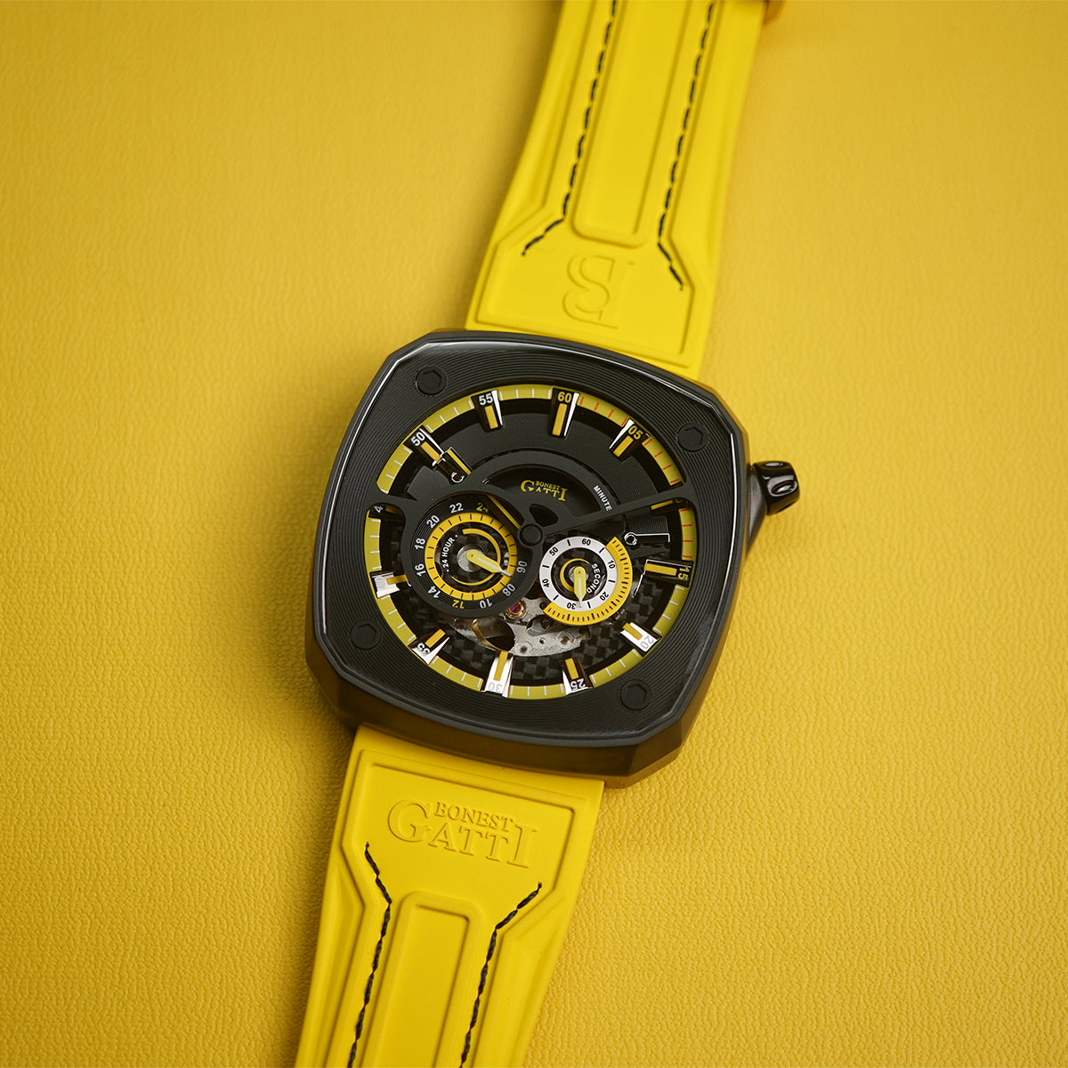 Bonest Gatti Whirlwind BG6601 Square shaped Black Steel Case