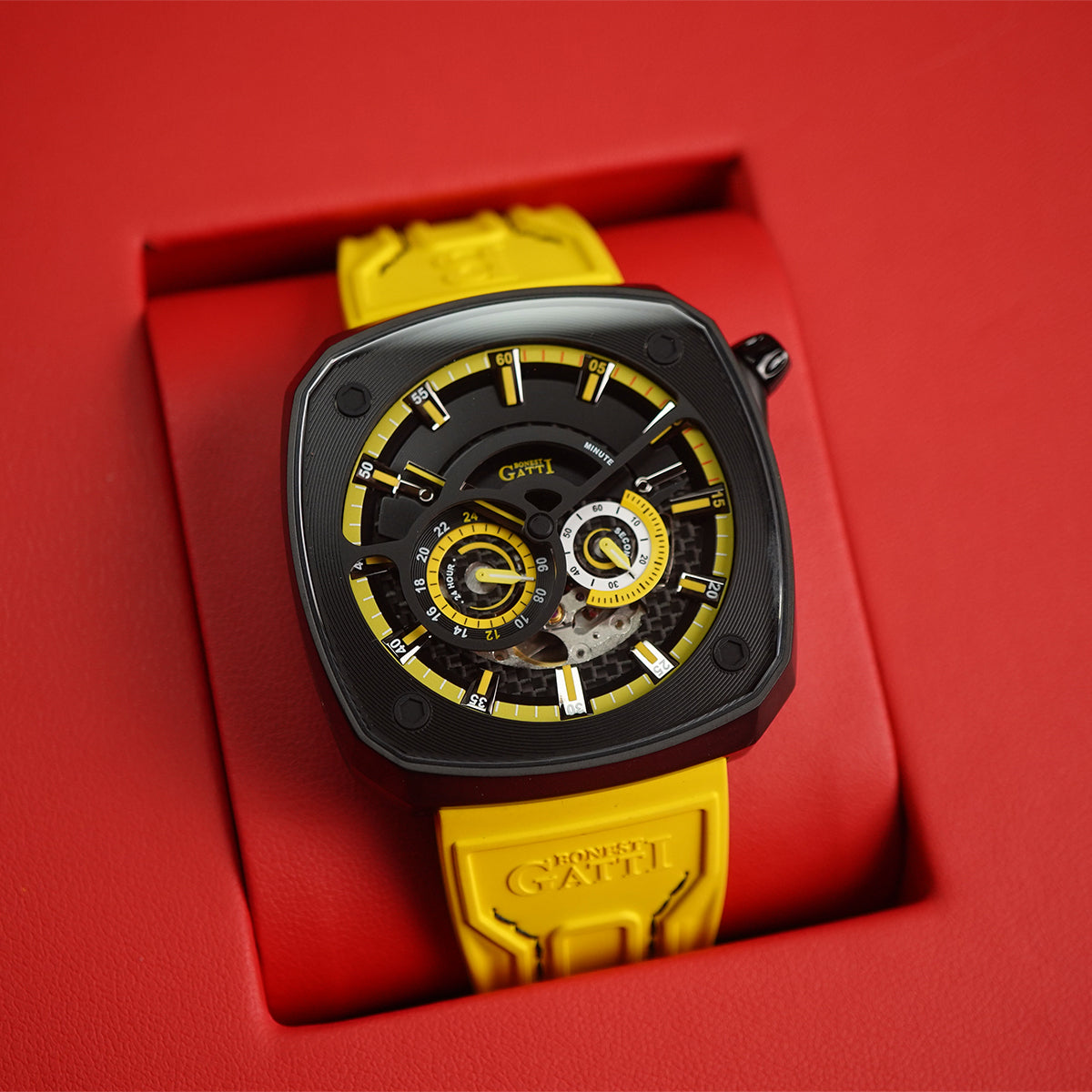 Bonest Gatti Whirlwind BG6601 Square shaped Black Steel Case