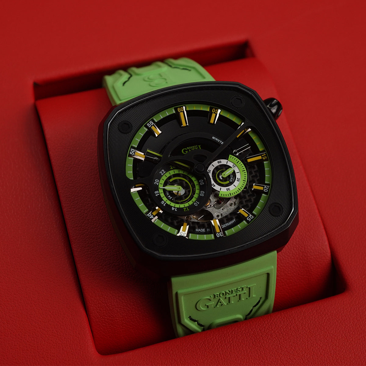 Bonest Gatti Whirlwind BG6601 Square shaped Black Steel Case