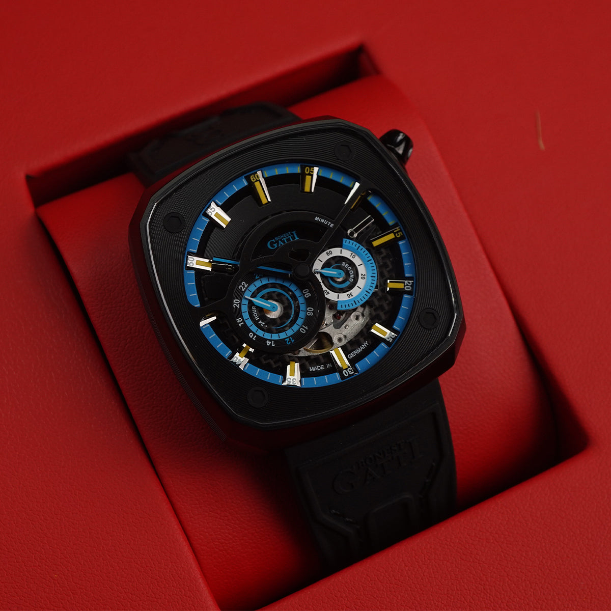 Bonest Gatti Whirlwind BG6601 Square shaped Black Steel Case