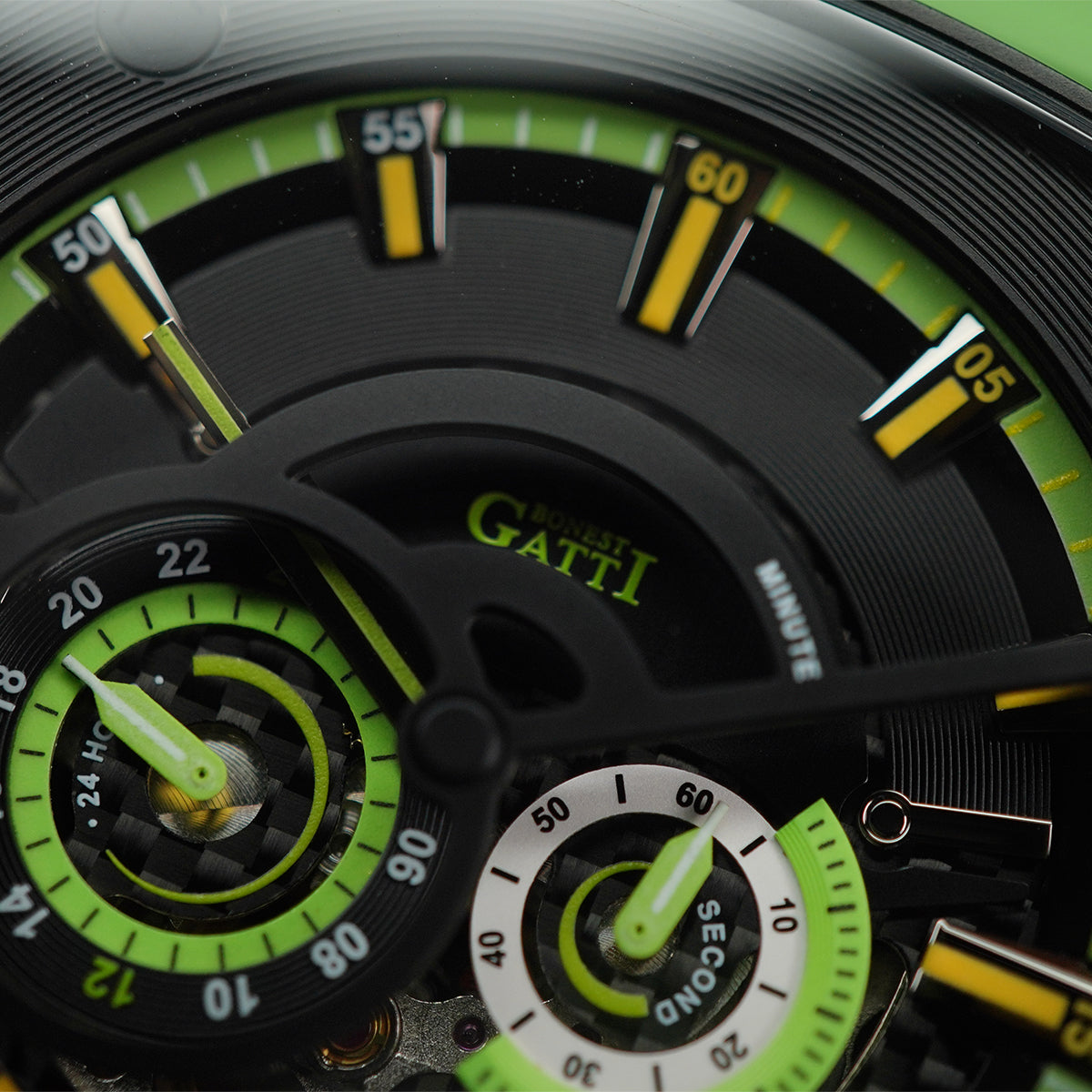 Bonest Gatti Whirlwind BG6601 Square shaped Black Steel Case