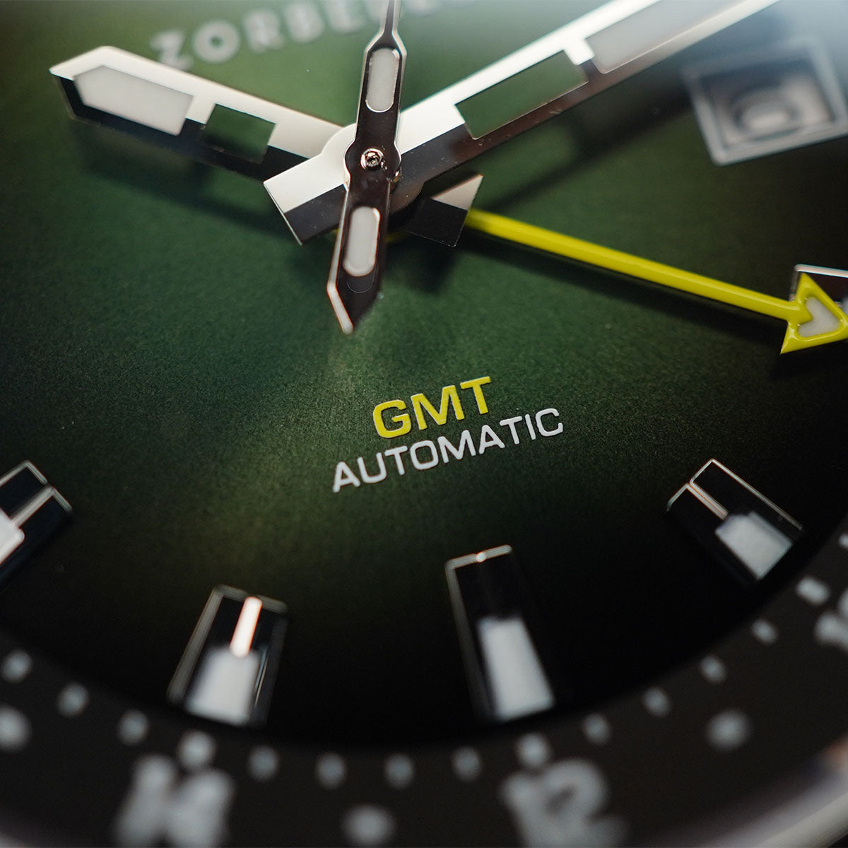 Zorbello G1 Mechanical GMT Degrade Green ZBAF006 - Horology Story Youtube Store