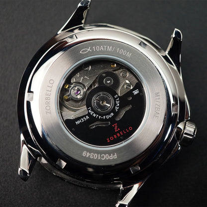 Zorbello G1 Mechanical GMT Degrade Green ZBAF006 - Horology Story Youtube Store