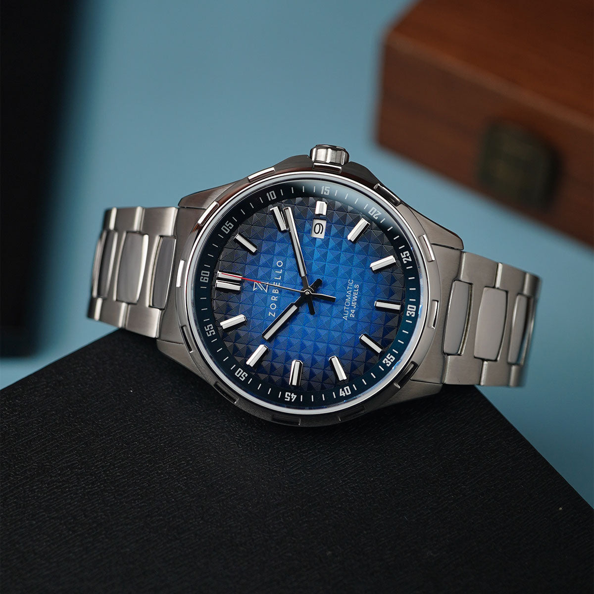 Zorbello M1 Mechanical Degrade Blue ZBAE002 - Horology Story Youtube Store