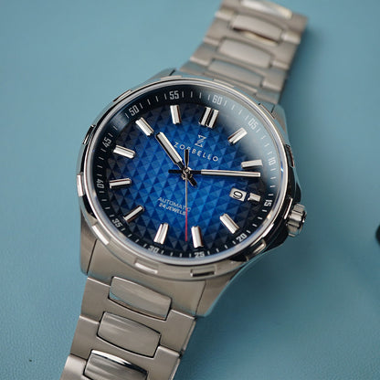 Zorbello M1 Mechanical Degrade Blue ZBAE002 - Horology Story Youtube Store