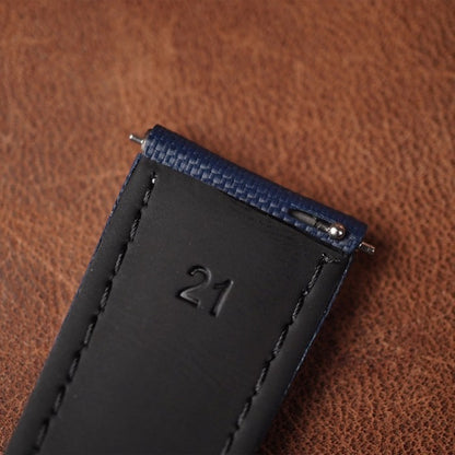 Artem Loop-Less Navy Blue - White Stitching