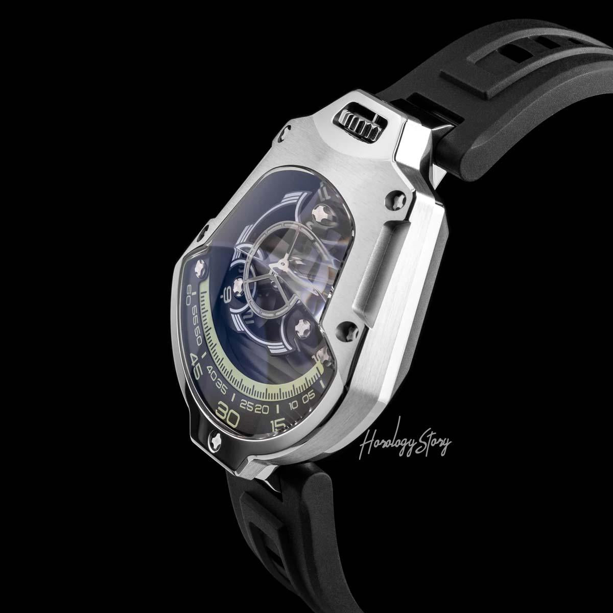 Atowak Spaceship Nebula Silver - Horology Story Youtube Store