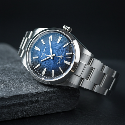 Baltany 3D Smoked Dial S4105 39mm Blue Dial