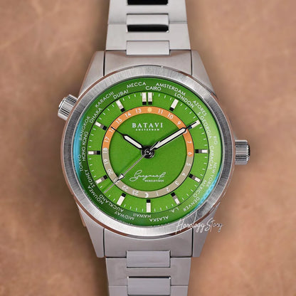 Batavi Geograaf Eire Green Dial - Horology Story Youtube Store