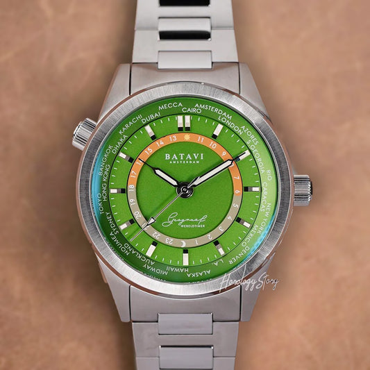 Batavi Geograaf Eire Green Dial - Horology Story Youtube Store