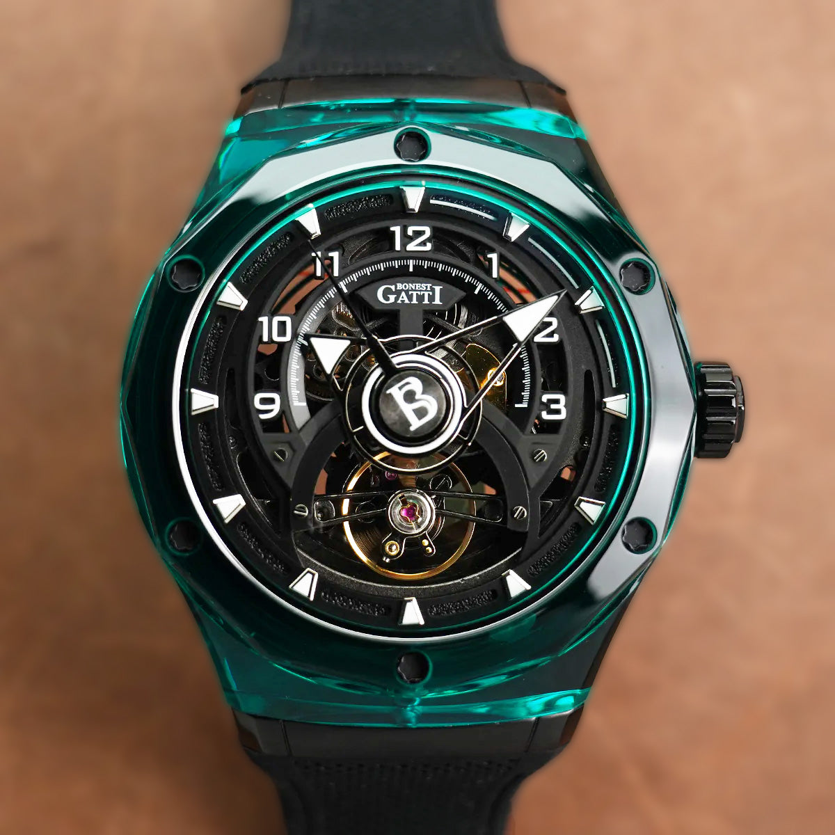 Bonest Gatti Topspeed BG5806 Round Shaped Transparent Case - Horology Story Youtube Store