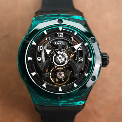 Bonest Gatti Topspeed BG5806 Round Shaped Transparent Case - Horology Story Youtube Store