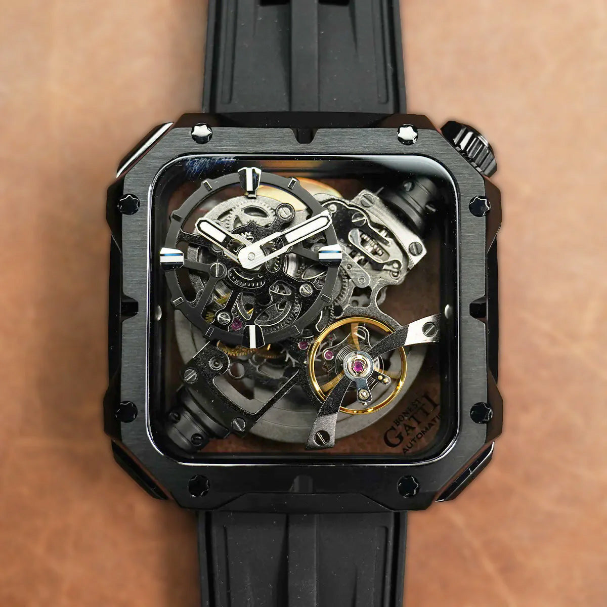 Bonest Gatti King Device BG5804 Square shaped Case - Horology Story Youtube Store