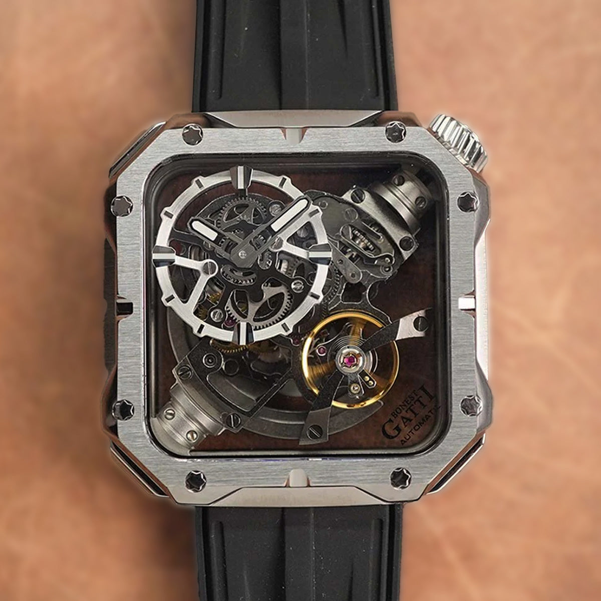 Bonest Gatti King Device BG5804 Square shaped Case - Horology Story Youtube Store