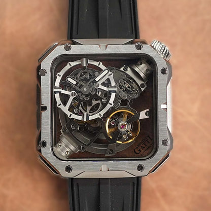 Bonest Gatti King Device BG5804 Square shaped Case - Horology Story Youtube Store