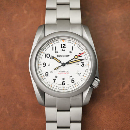 Boderry Voyager Titanium Field 100m Titanium Bracelet - Horology Story Youtube Store