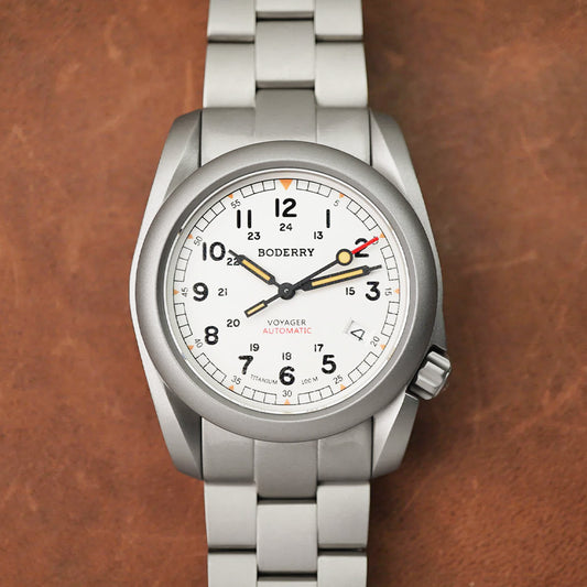 Boderry Voyager Titanium Field 100m Titanium Bracelet - Horology Story Youtube Store